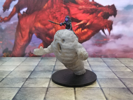 Fiendblood Halfling Female Wizard Riding An Air Elemental