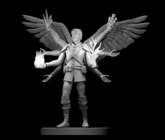 Aasimar Male Wild Magic Sorcerer With Spectral Arms
