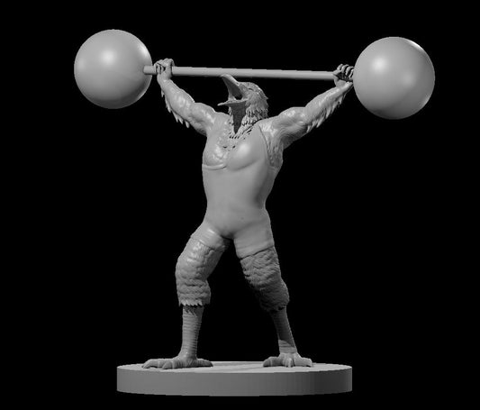 Birb Stronkman the Kenku Barbarian Strongman