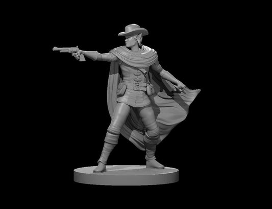 Elf Male Gunslinger One Pistol