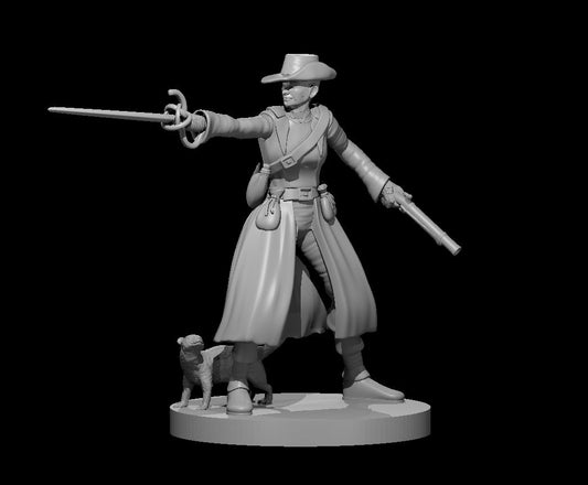 Half Warforged Female Swashbuckler With Rapier Arm Blade