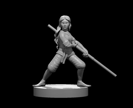 Halfling Female Monk