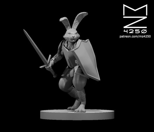 Harengon Fighter Sword and Shield